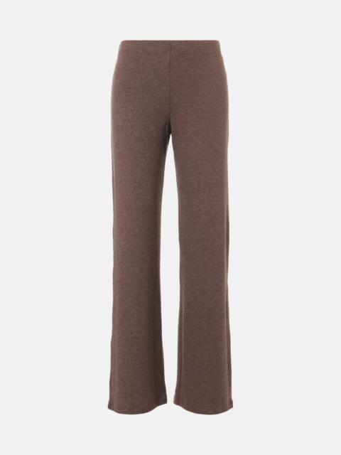 Lauren mid-rise wide-leg pants