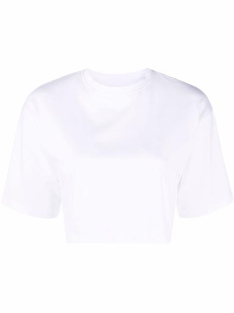 GUPO cropped short-sleeve T-shirt