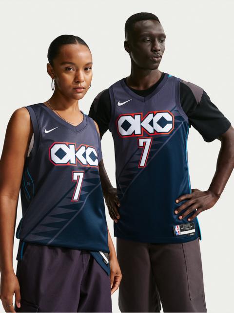 Chet Holmgren Oklahoma City Thunder City Edition Men's Nike NBA Swingman Jersey