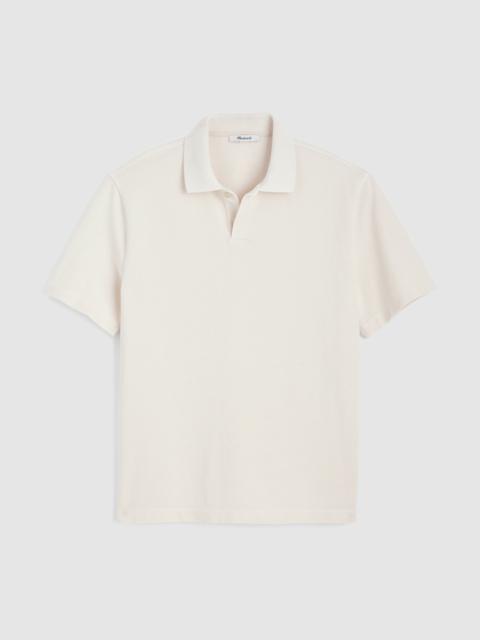 Short-Sleeve Compact-Knit Polo