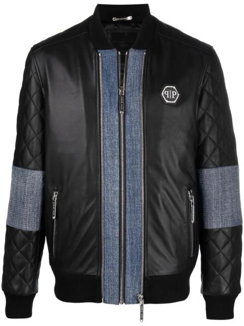logo bomber jacket