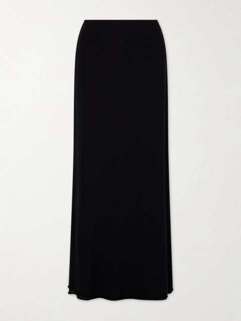 Stretch Tencel, Silk And Cashmere-blend Maxi Skirt