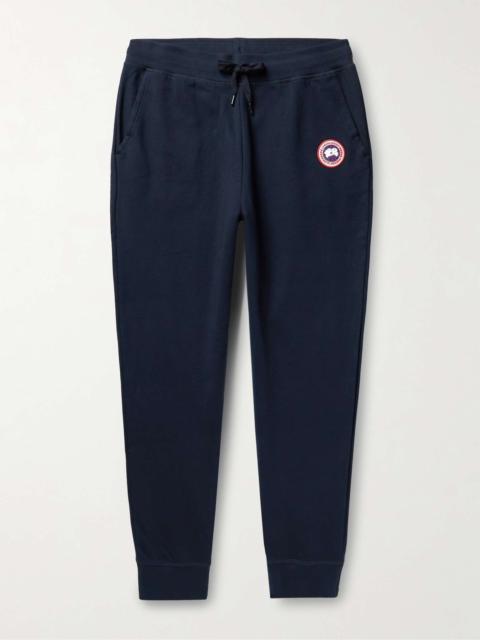 Huron Tapered Logo-Appliquéd Cotton-Jersey Sweatpants