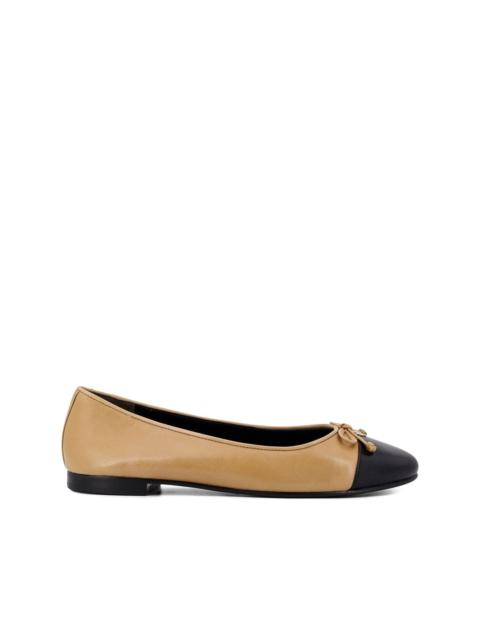 contrasting-toe ballet flats
