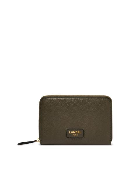 Ninon grained zip around wallet