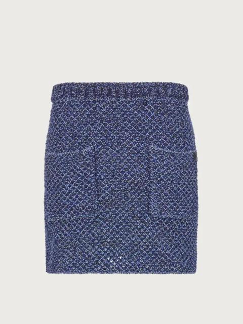 KNITTED MINI SKIRT