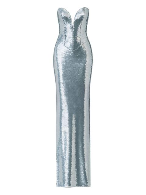 Azzurra sequin-embellishment maxi dress