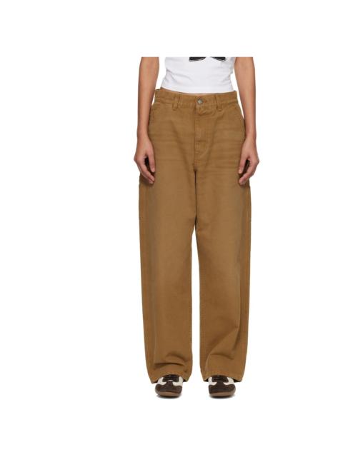 Tan Brandon Single Knee Jeans