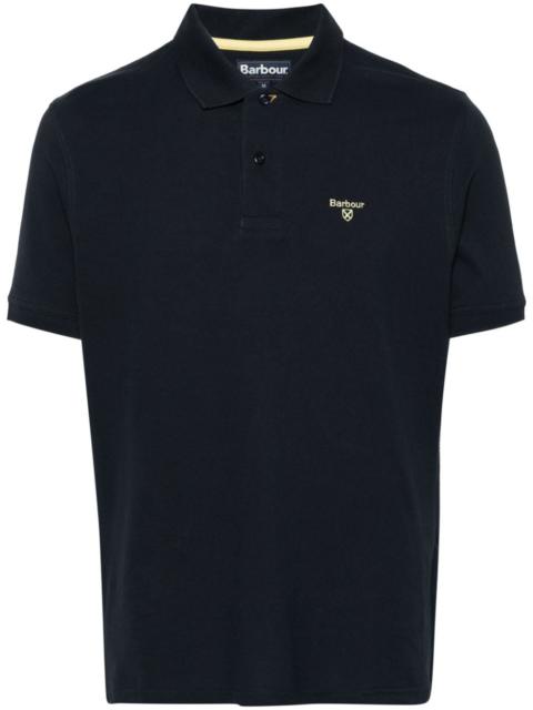 logo-embroidered polo shirt