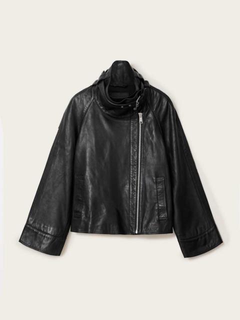 RHODES RELAXED FIT LEATHER JACKET