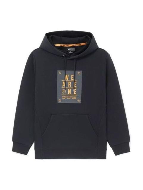 Li-Ning Wade Series Printing Hooded Pullover 'Black' AWDS193-1