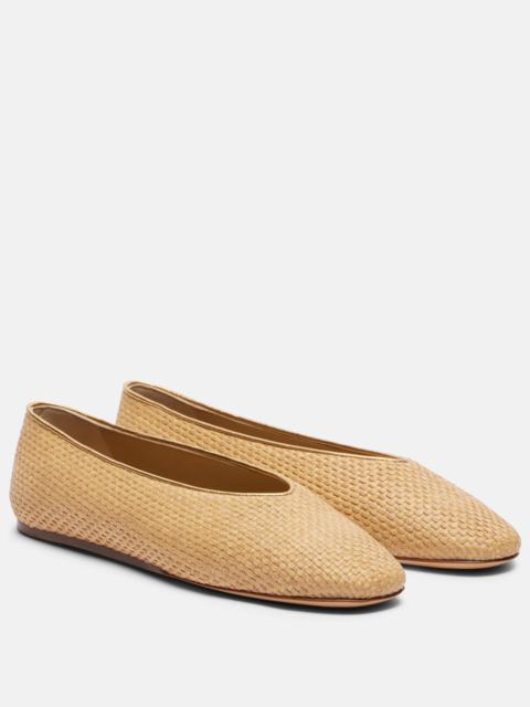Regency raffia ballet flats