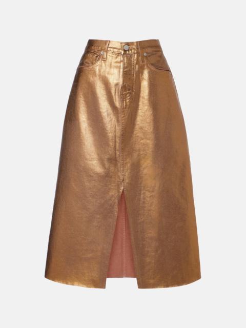 Victoria denim midi skirt