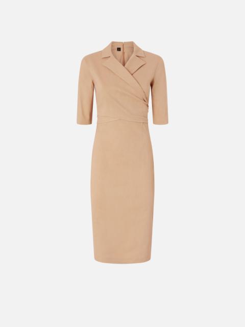 SLIM-FIT MIDI DRESS WITH BOW