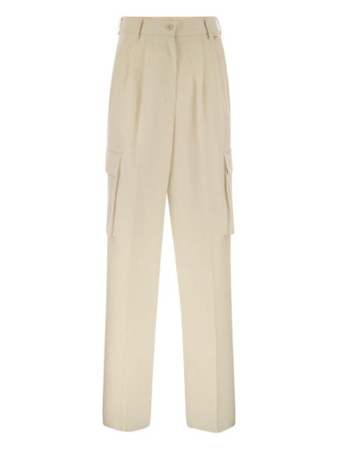 pleated cargo trousers