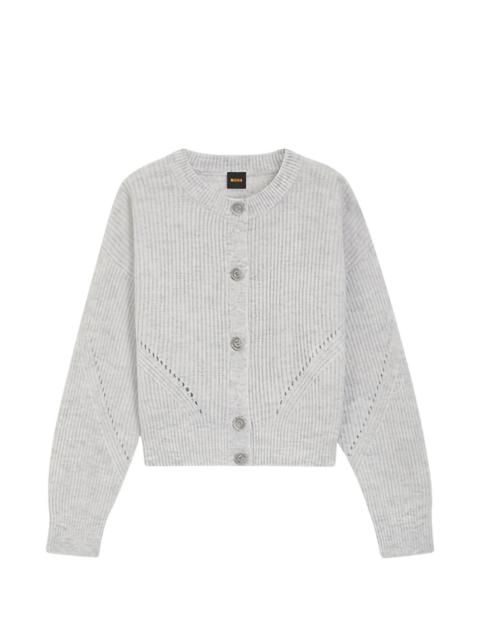 button knitted cardigan