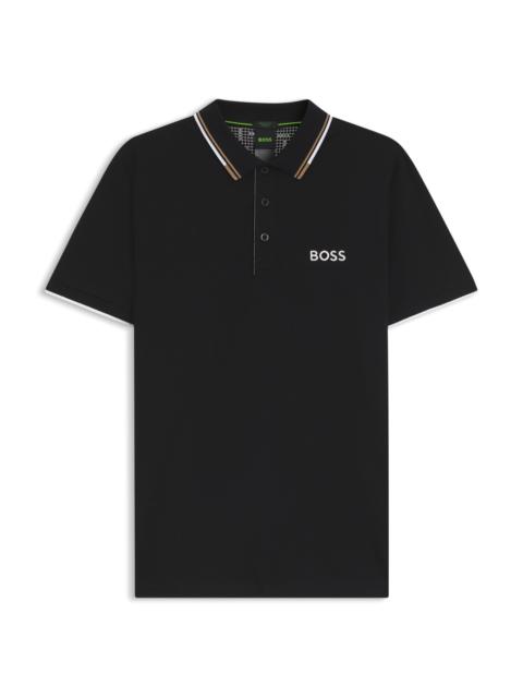 POLO SHIRT WITH CONTRAST LOGOS