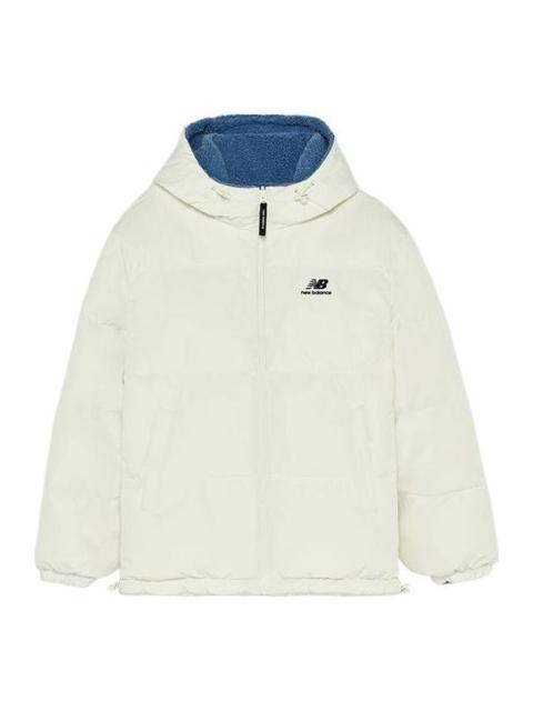 New Balance Logo Sportswear Puffer 'White Blue' 5PC44733-IV