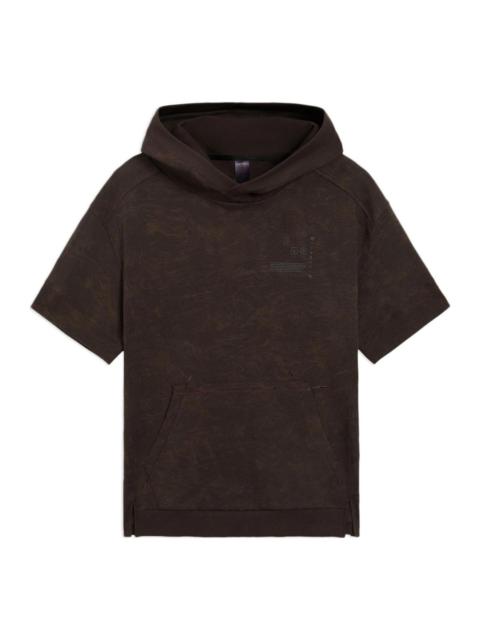 Li-Ning x Jackie Chan Short Sleeve Hoodie 'Dark Brown' AMBS045-2
