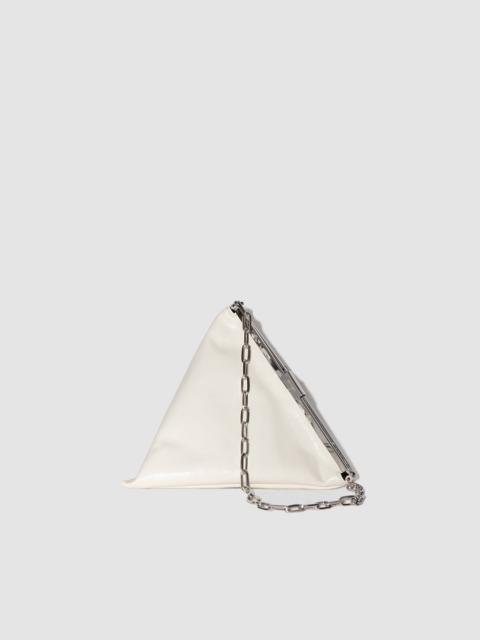 Prisma Limewash Creased Leather Top-Handle Bag