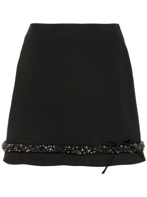 embellished mini skirt