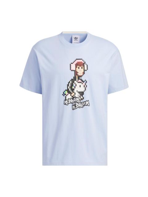 adidas originals x Monkey Kingdom Graphic T-shirt 'Light Blue' IP1799