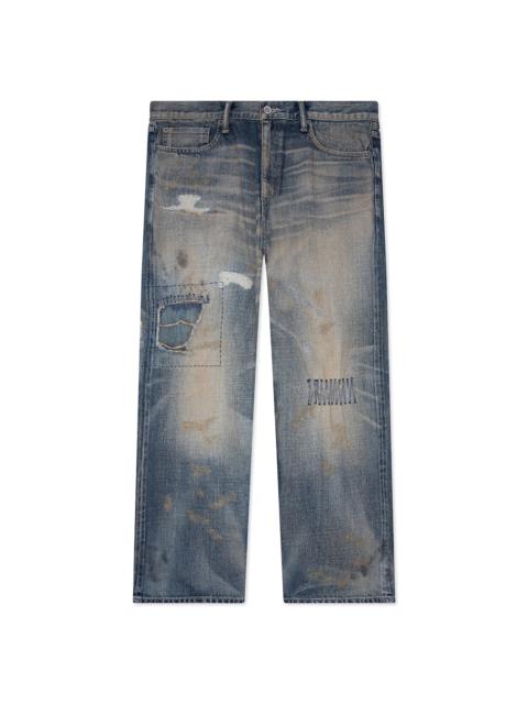 SAVAGE DENIM DP WIDE PANTS - INDIGO