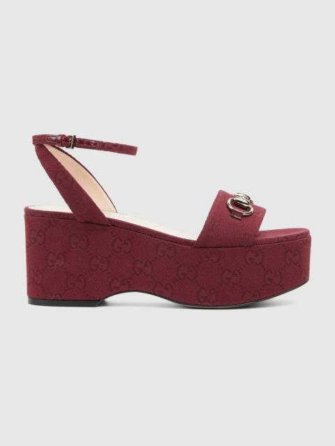 Women's Horsebit flatform sandal