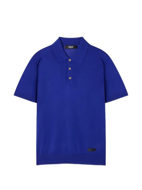 fine-knit polo shirt