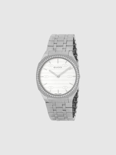 GUCCI 25H watch, 34mm