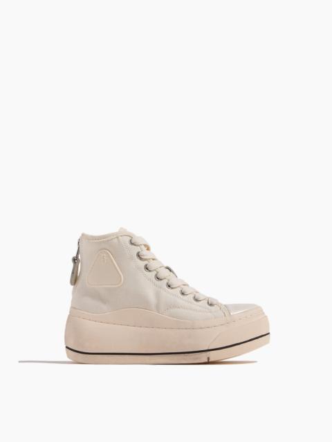 High Top Sneaker in Ecru