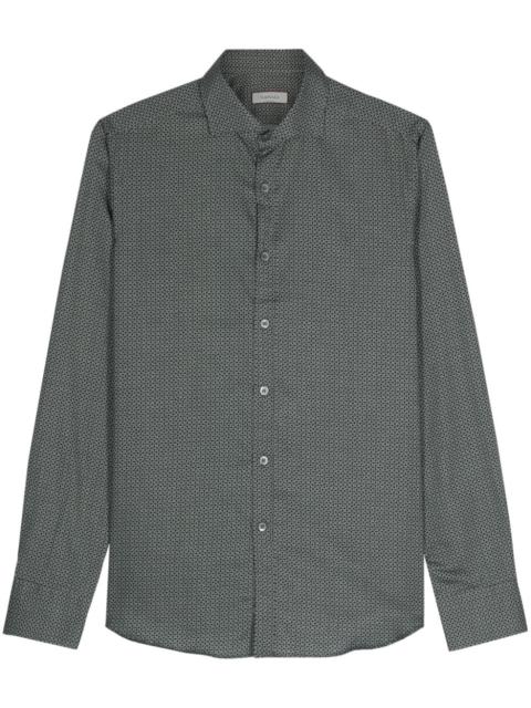 geometric-pattern cotton shirt