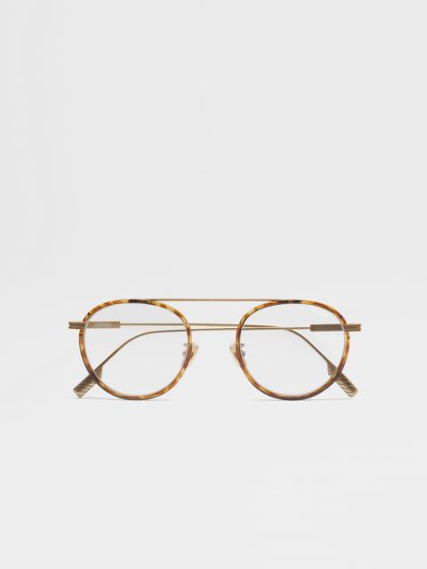 BROWN TITANIUM OPTICAL GLASSES