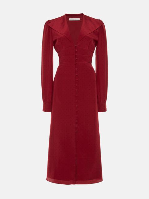 POLKA DOT DRESS WITH COLLAR