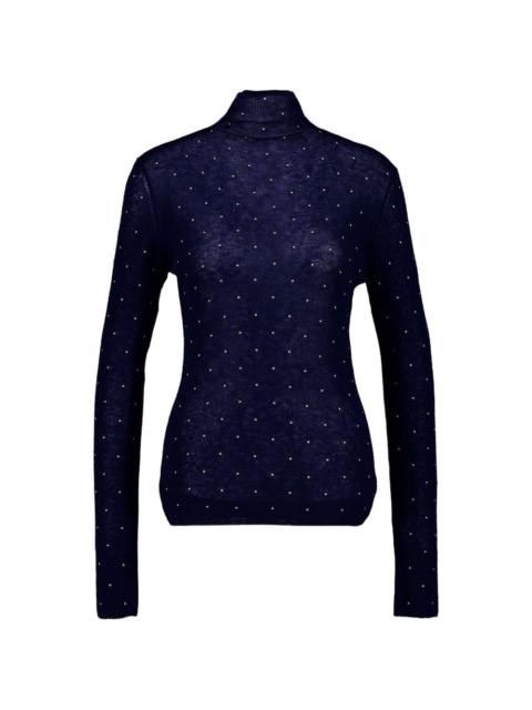 long-sleeved turtleneck wool