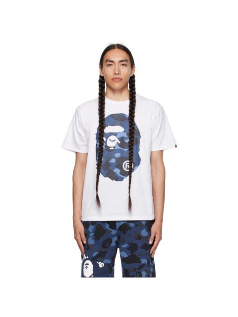 White 1st Camo Big Ape Head T-Shirt