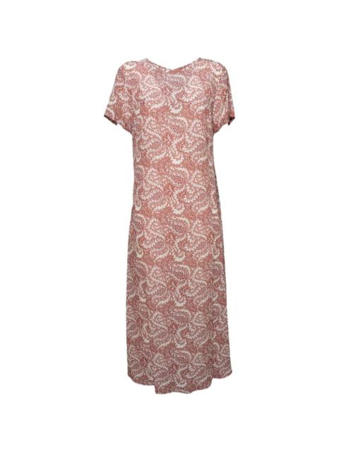 paisley midi dress