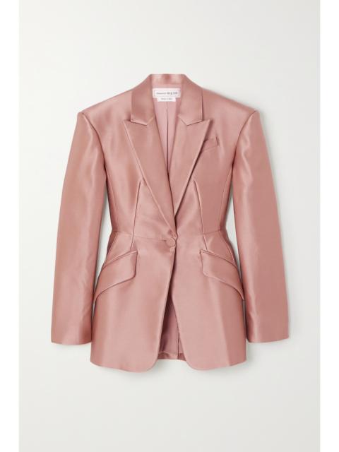 Duchesse Silk-satin Blazer