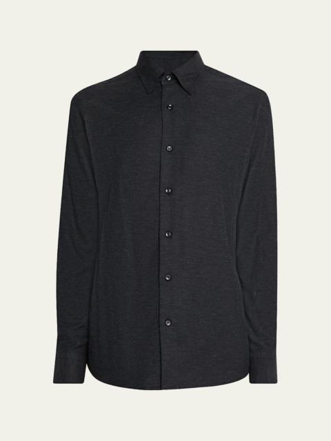 Men's Cotton and Cashmere Sport Shirt