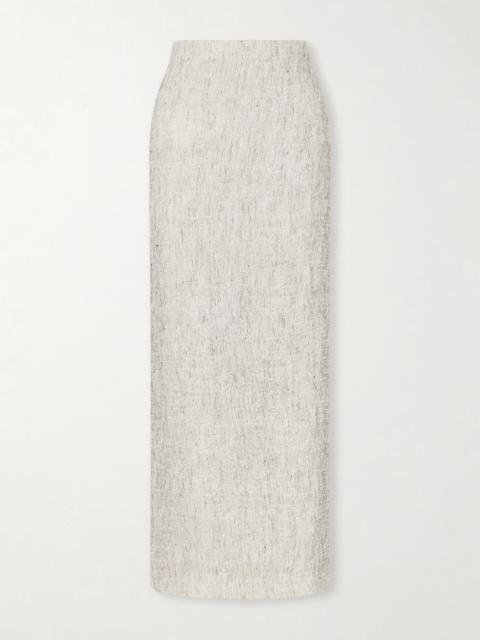 Blum Linen And Silk-blend Gauze Midi Skirt