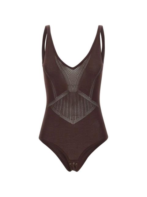 openwork bodysuit