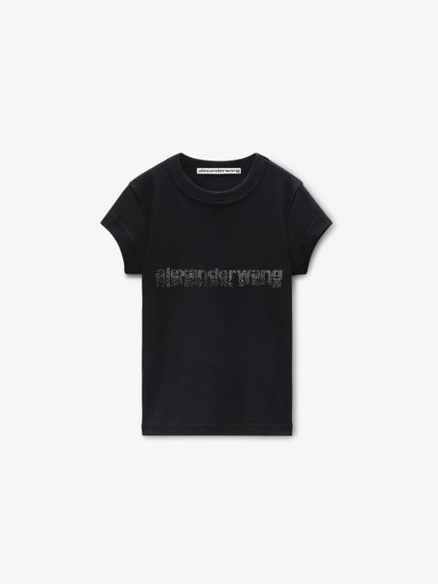 Crystal Hotfix Logo Cotton Baby Tee