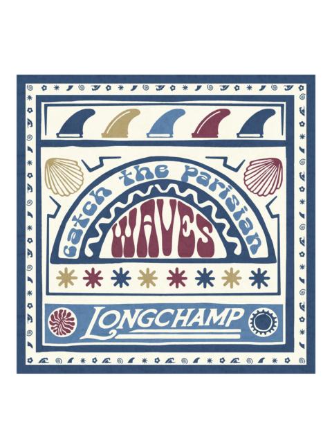 Catch The Parisian Wave Silk scarf 50 Burgundy - Silk