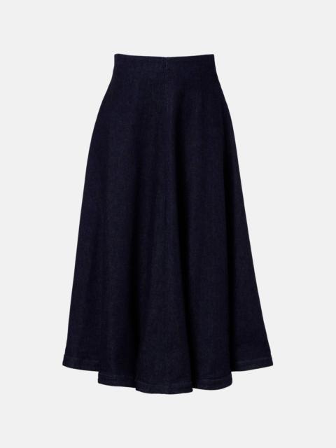 Varda denim midi skirt