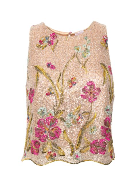 Berillo Embroidered Top light pink
