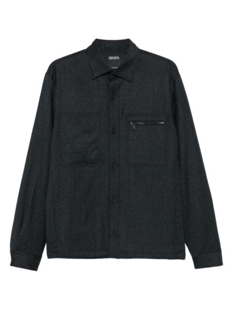 buttoned pocket shirt