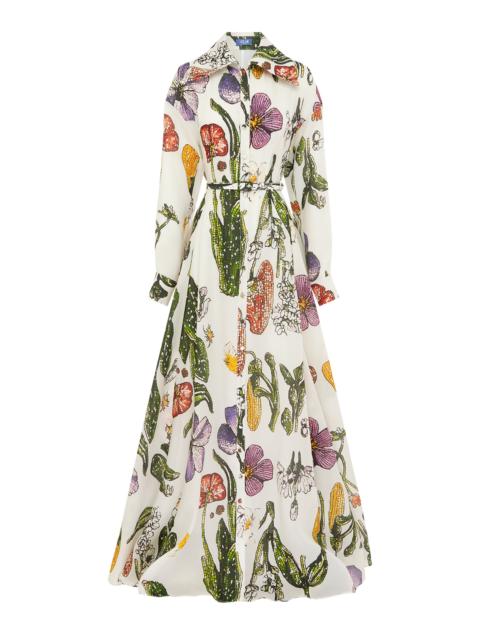 Josephine Silk Gown - Wildflowers multi