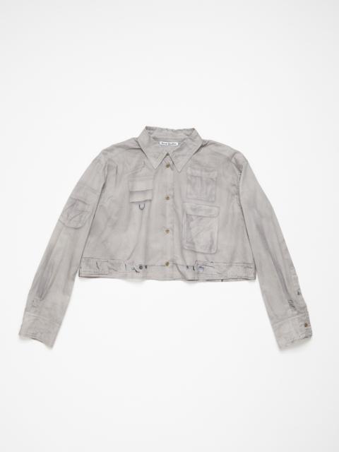 Button-up shirt printed - Light brown