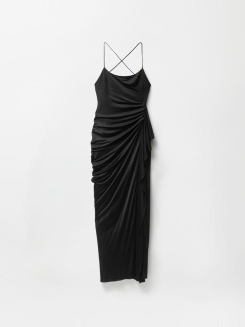 Draped Viscose-Jersey Gown