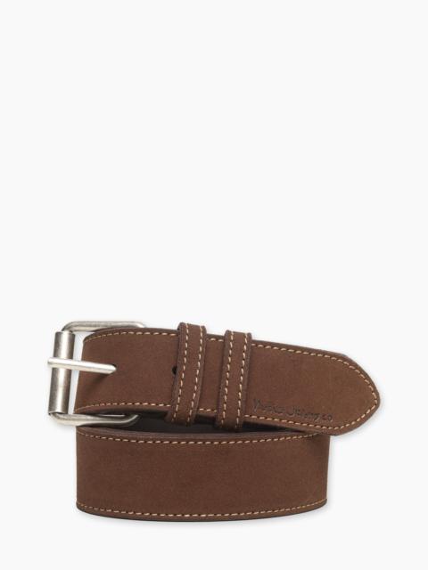 NUDIE JEANS PEDERSSON SUEDE BELT DARK BROWN